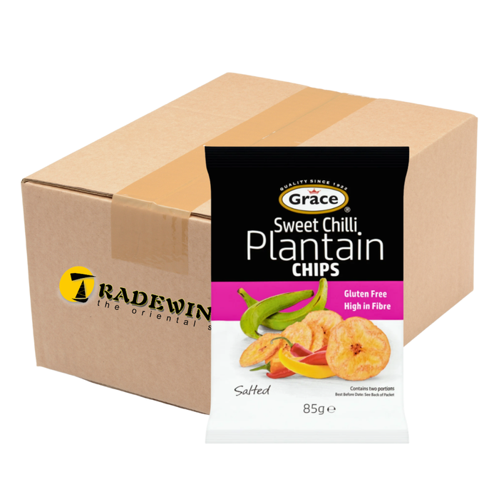 Grace Sweet Chilli Plantain Chips - 9x85g BB: 03/07/2026