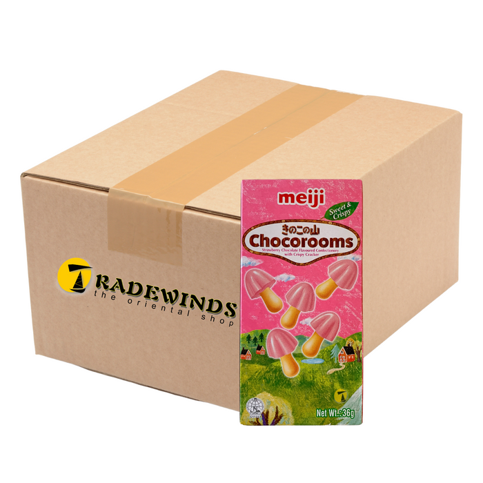 Meiji Chocorooms - Strawberry Flavour - 10x36g