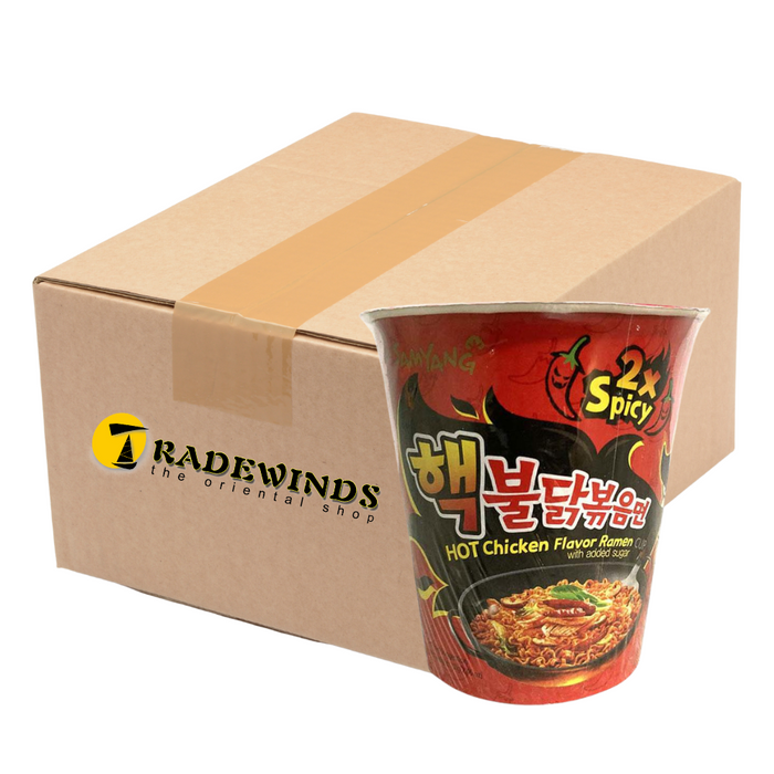 Samyang 2x Spicy Hot Chicken Cup Ramen Noodles - 30 x 70g
