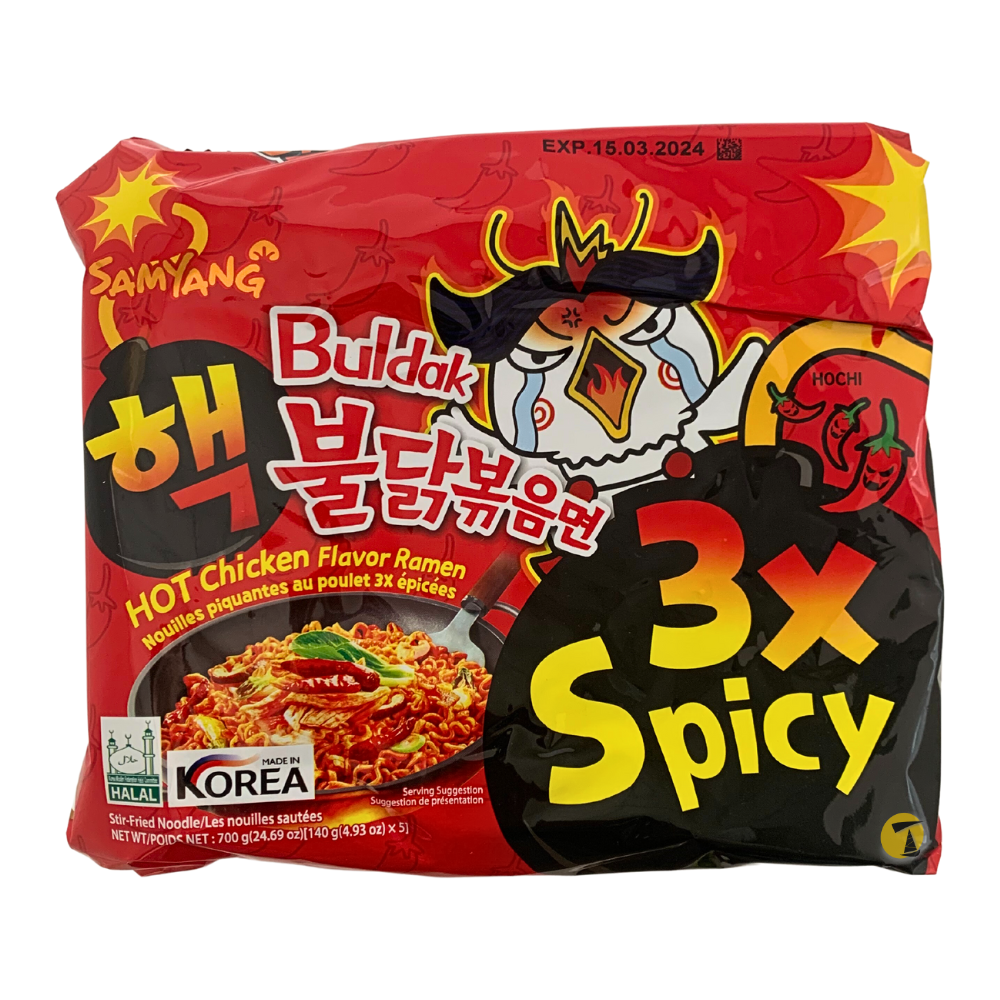 Samyang 3xSpicy Hot Chicken Flavour Ramen - 5x140g — Tradewinds ...