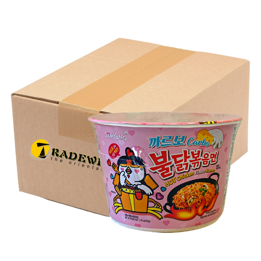 Samyang Carbo Hot Chicken BIG BOWL Ramen Noodles - 16x105g