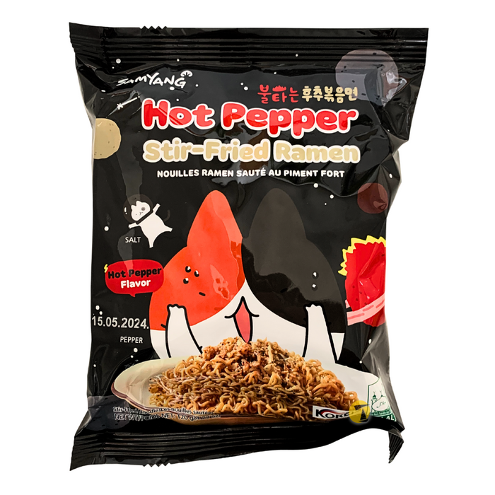 Samyang Hot Pepper Stir Fried Ramen - 120g - BB: 15/05/2024