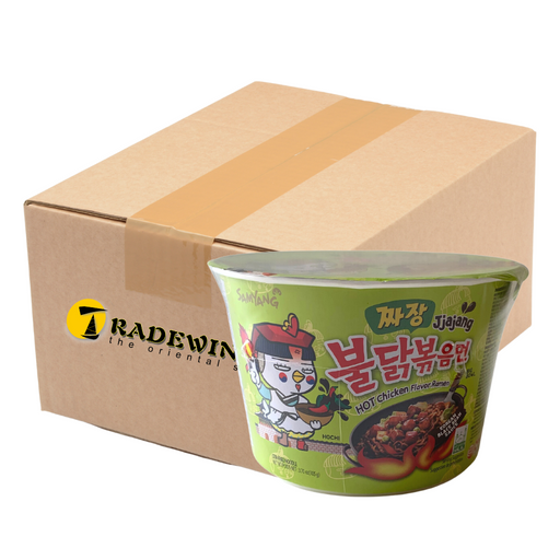 Samyang Jjajang Hot Chicken BIG BOWL Ramen Noodles - 16x105g