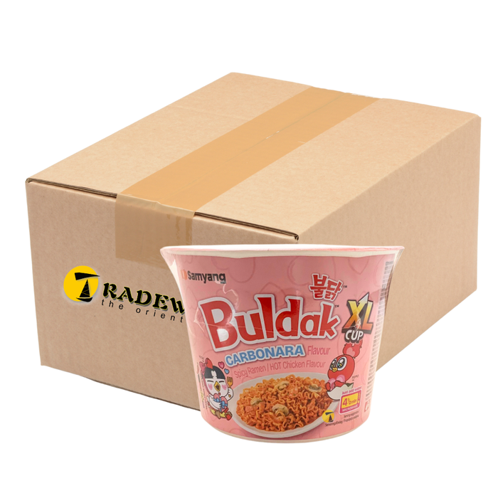 Samyang Buldak Carbonara Hot Chicken XL Bowl Ramen Noodles - 6x135g