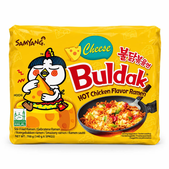 Samyang Cheese Variety Hot Chicken Ramen - 5x140g