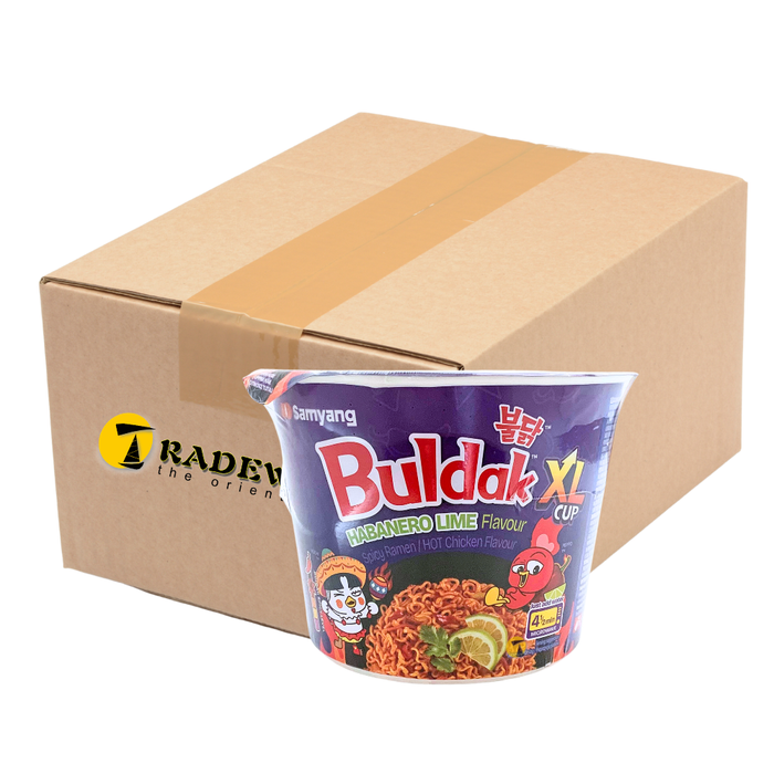 Samyang Buldak Habanero Lime Hot Chicken XL Bowl Ramen Noodles- 6x135g