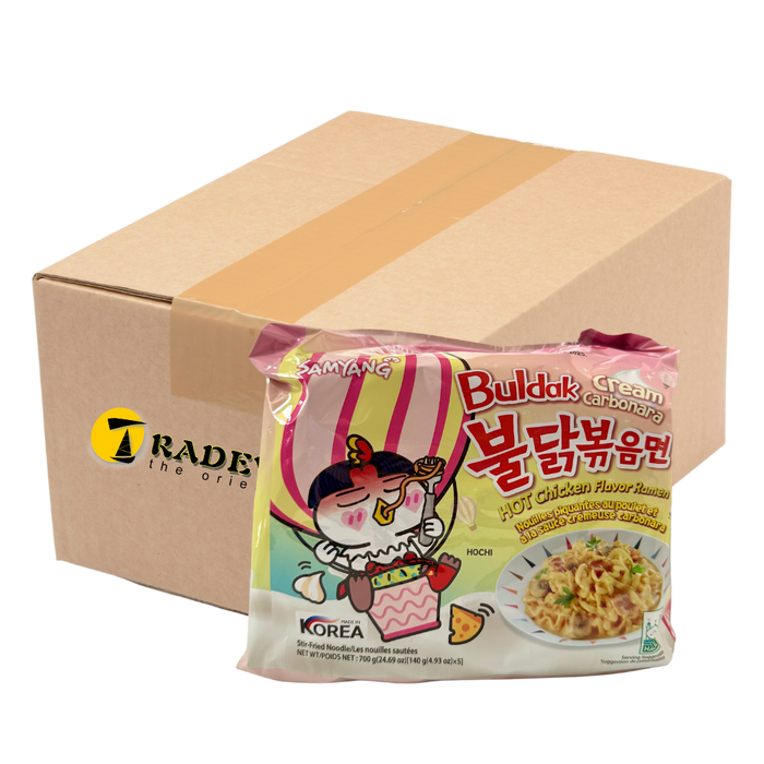 Samyang Cream Carbonara Hot Chicken Ramen Noodles - 40x140g
