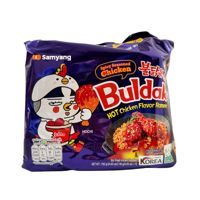 Samyang Spicy Seasoned Hot Chicken Flavour Ramen - 5x140g