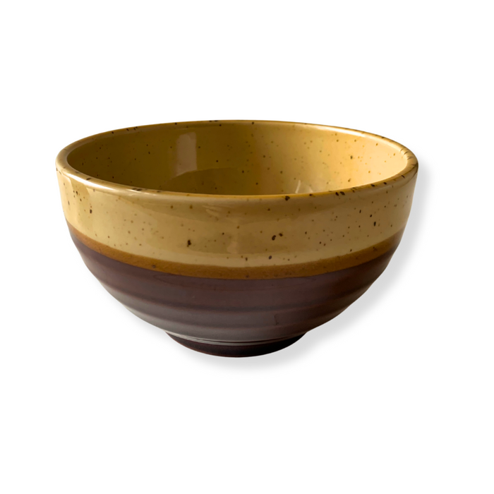 Sandy Brown Japanese Bowl - Ø17cm