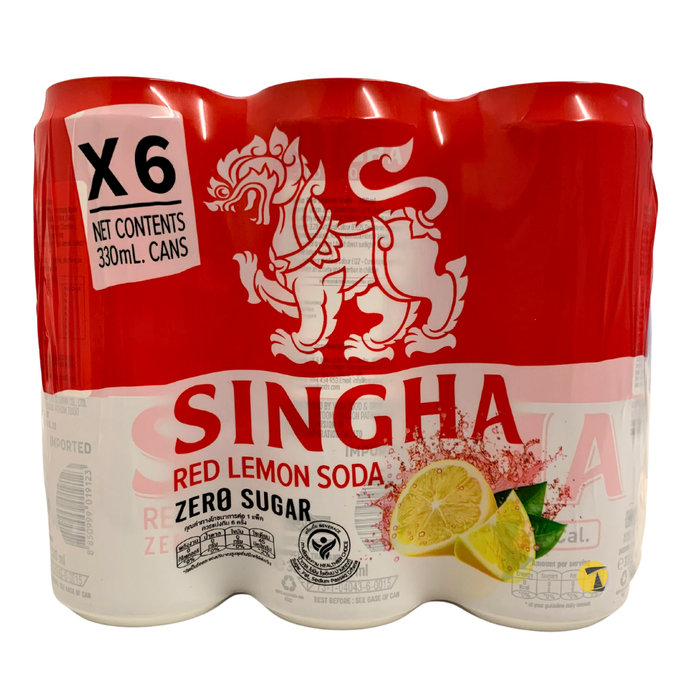 Singha Red Lemon Soda - 6x330ml