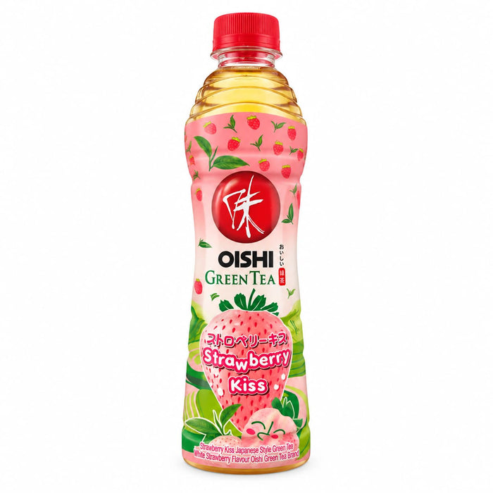 Oishi Green Tea Strawberry Kiss Flavour - 400ml