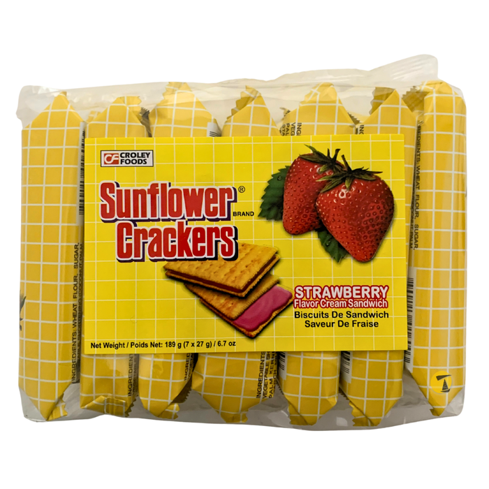 Sunflower Crackers Sandwich Strawberry Flavour - 189g