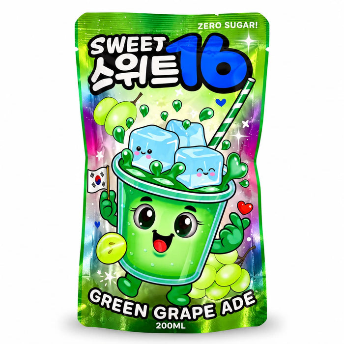 Sweet 16 Green Grape Ade [No Sugar] - 200ml