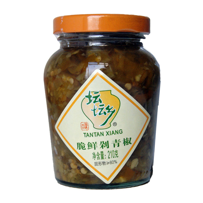 Tantan Xiang Chopped Crisp Green Chilli with Sweetener - 210g