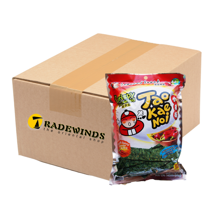 Taokaenoi Crispy Seaweed - Hot & Spicy Flavour - 24x32g