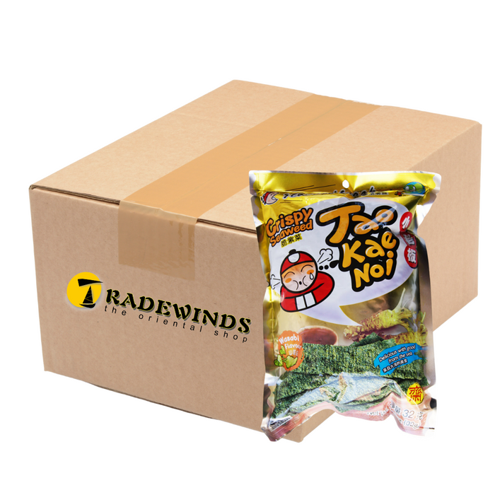 Taokaenoi Crispy Seaweed - Wasabi Flavour - 6x36g