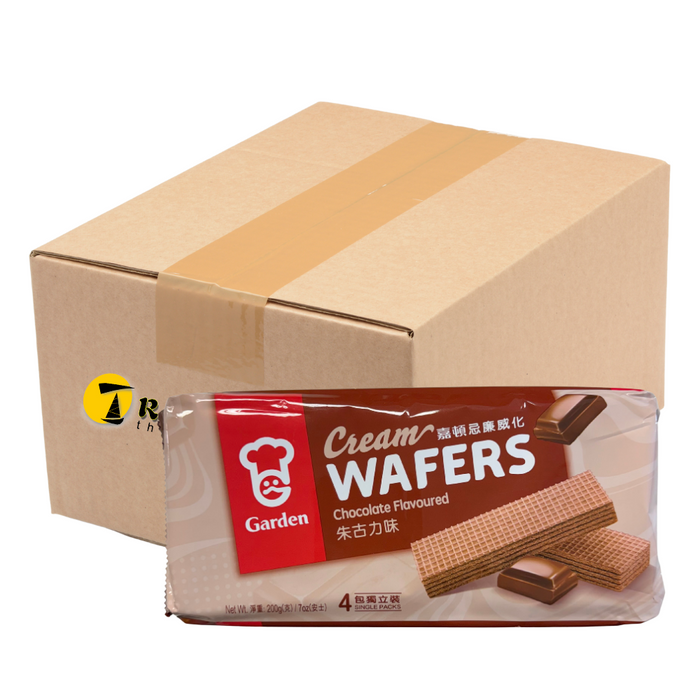 Garden Cream Wafers Chocolate Flavour - 12x200g
