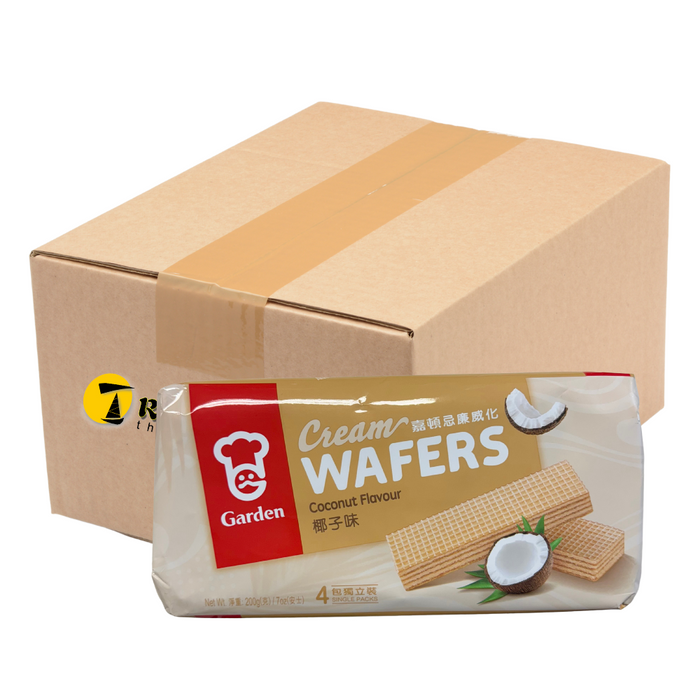 Garden Cream Wafers Coconut Flavour - 12x200g