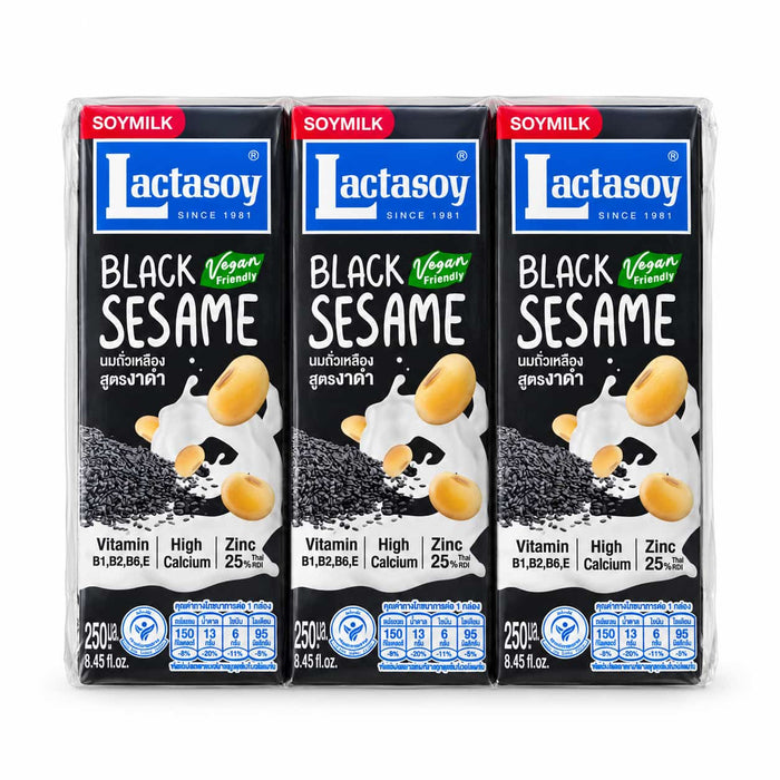 Lactasoy Black Sesame Soya Milk - 6x250ml