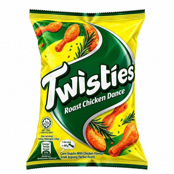 Twisties Corn Snack Roast Chicken Flavour - 140g