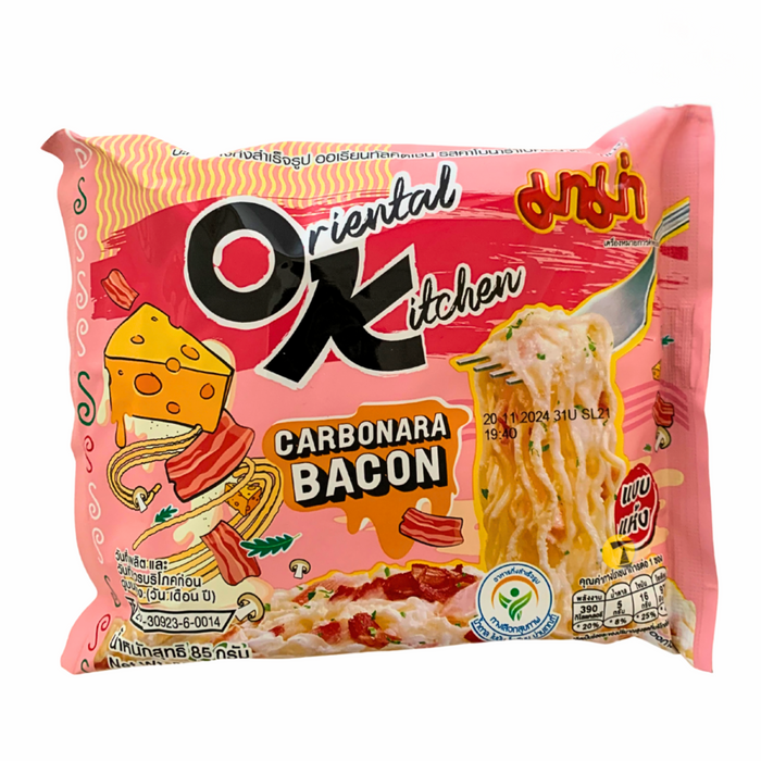 Mama Oriental Kitchen Carbonara Bacon Instant Noodles - 4x85g