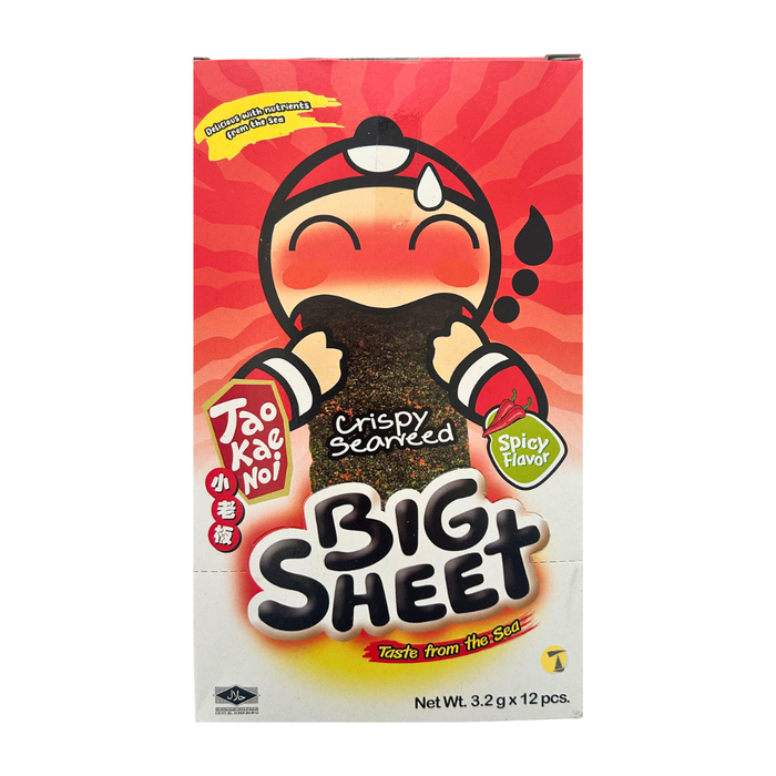 TaoKaeNoi Crispy Seaweed Big Sheet Spicy Flavour - 38.4g
