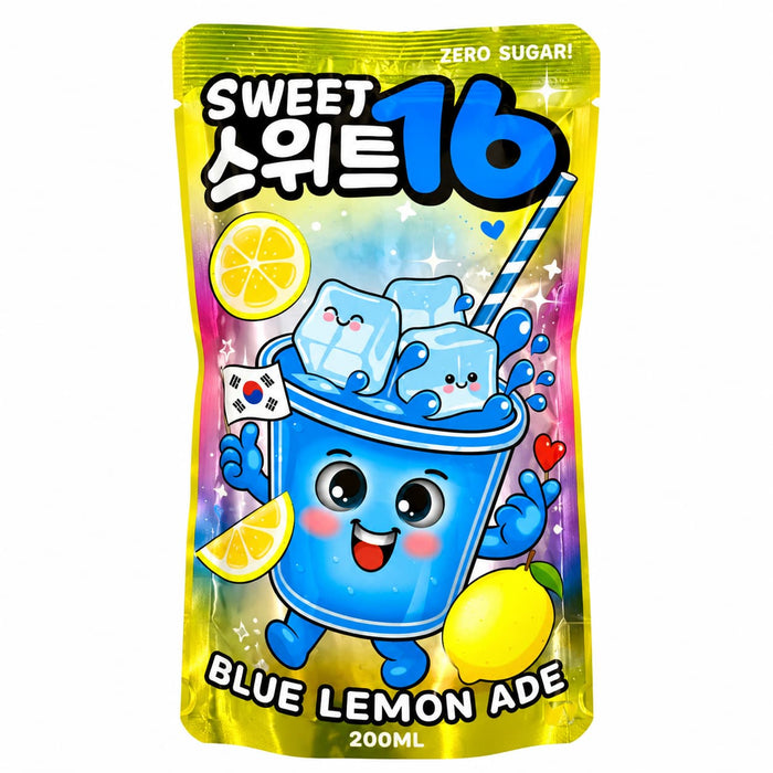 Sweet 16 Blue Lemon Ade [No Sugar] - 200ml