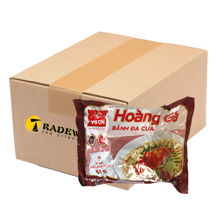 Vifon Hoang Gia Instant Brown Rice Noodles with Crab - 18x120g