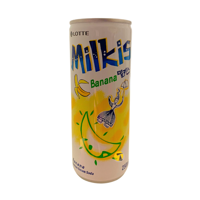 Lotte Milkis Banana Korean Cream Soda - 250ml