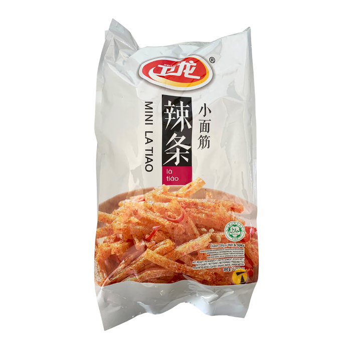 Weilong Latiao Mini Gluten Strips - Hot & Spicy - 360g