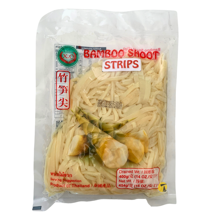 X.O Bamboo Shoot Strips in Water - 454g