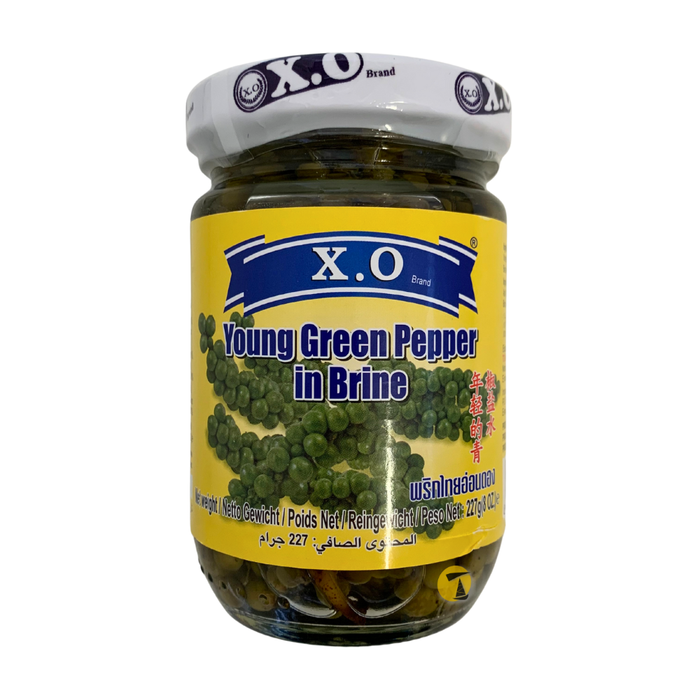 X.O Young Green Pepper in Brine - 227g