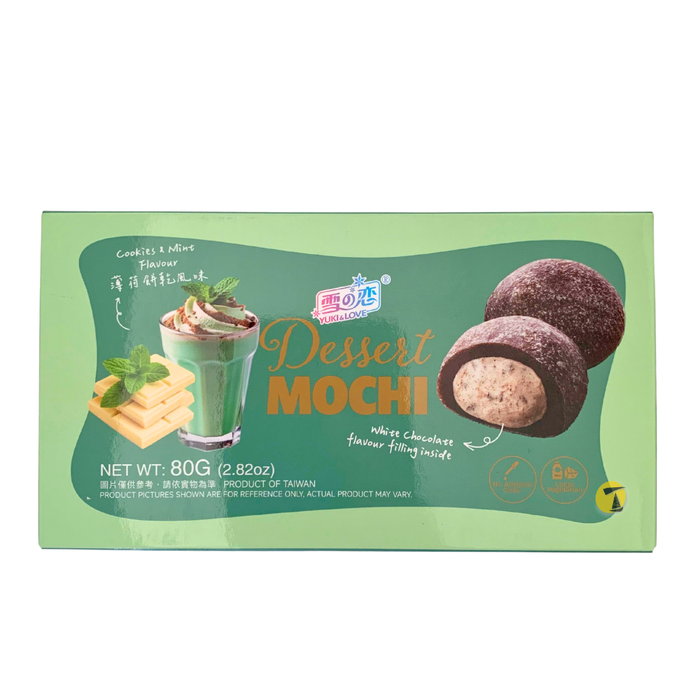 Yuki & Love Cookies & Mint Dessert Mochi - 80g