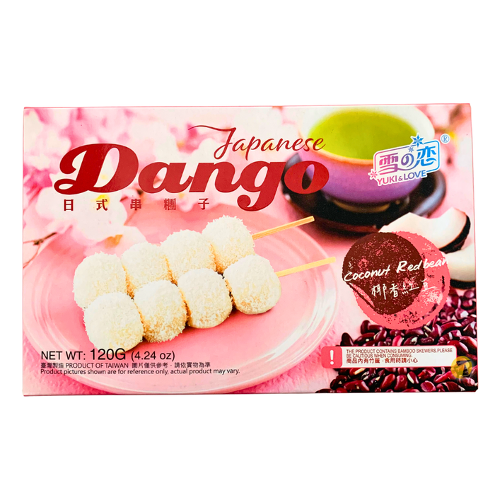 Yuki & Love Japanese Dango Coconut Red Bean - 120g