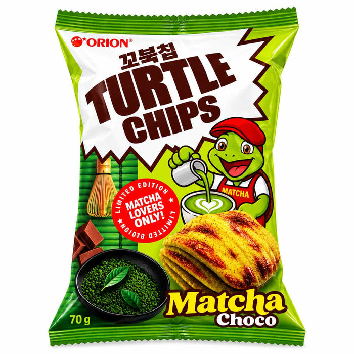 Orion Turtle Chips Matcha Choco Flavour - 70g
