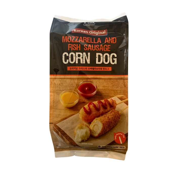 H_Cook Mozzarella & Fish Sausage Corn Dog (5 pcs) - 400g [FROZEN]