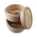 2 Tier Bamboo Steamer with Lid - 7" (18cm) Diameter