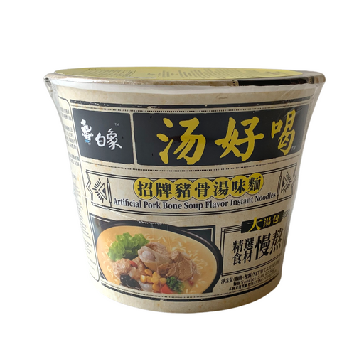 Baixiang Pork Bone Soup Flavour Bowl Noodle - 108g