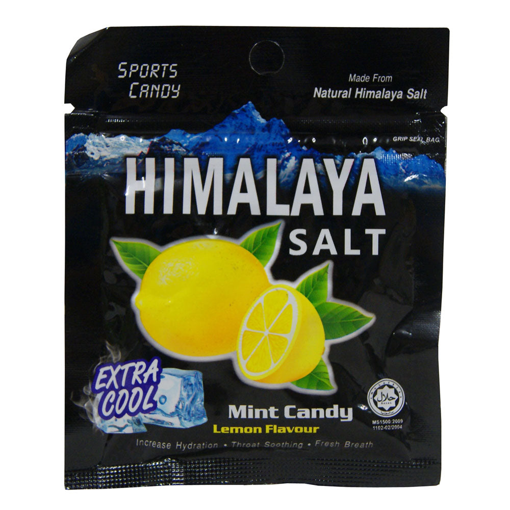 5 Packets of HIMALAYA Salt Extra Cool Mint Candy Lemon Flavour 15g Sports  Candy