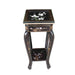 Black Lacquer Handpainted Furniture - Blossom Plant Stand