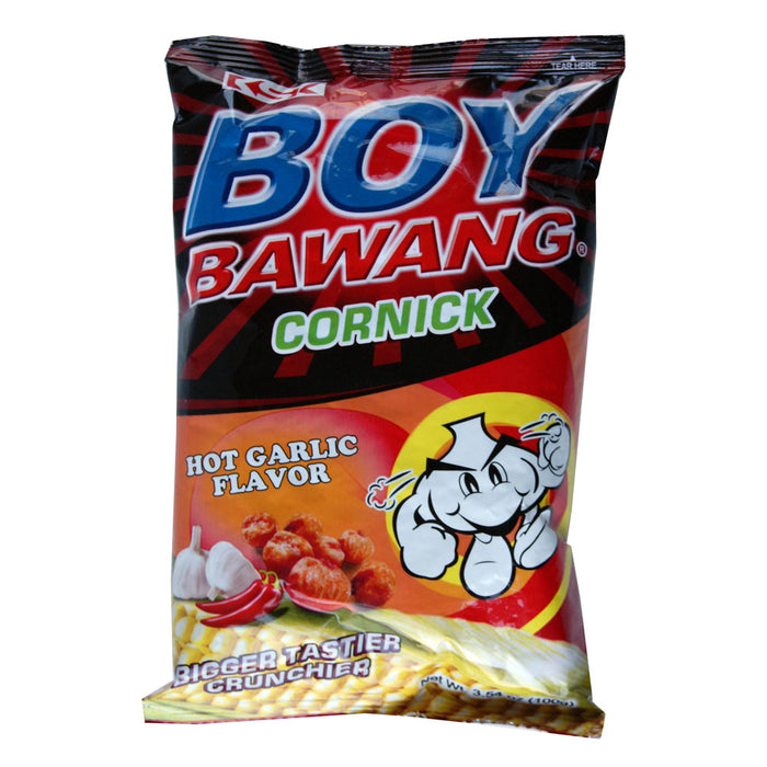 Boy Bawang Corn Snack - Hot Garlic Flavour - 100g