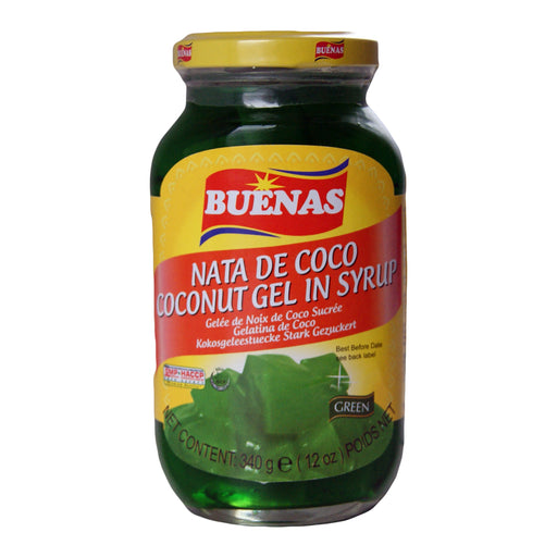Buenas Nata De Coco Green Coconut Gel in Syrup - 340g