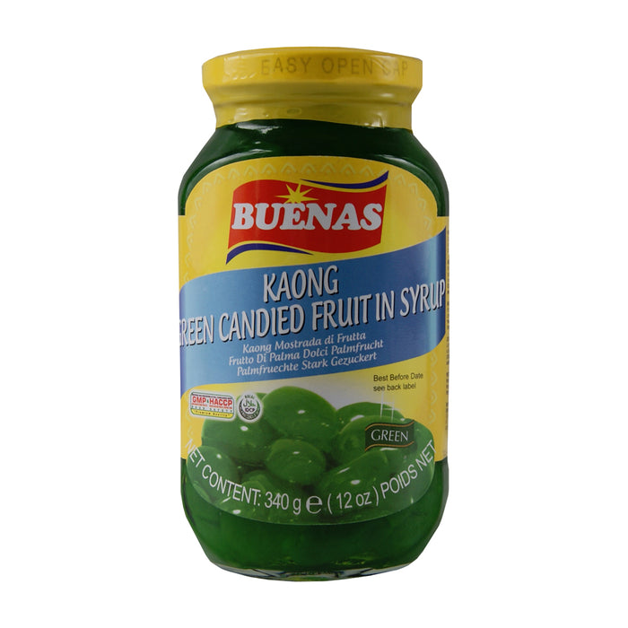 Buenas Kaong Green Candied Fruit in Syrup - 340g