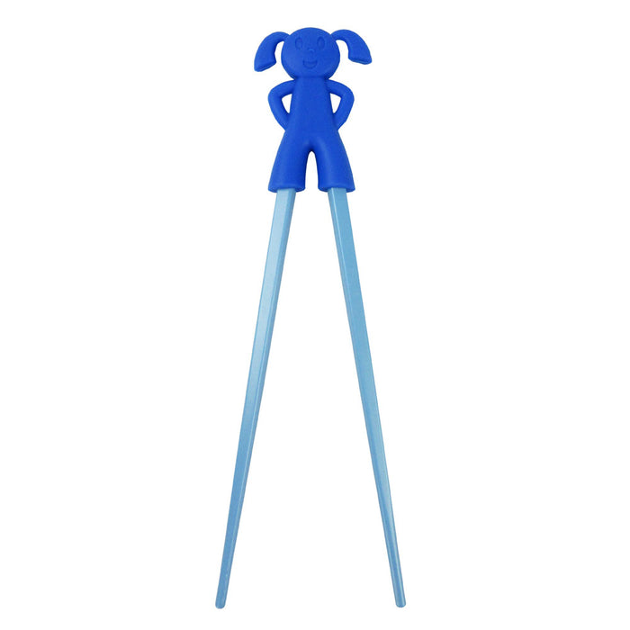 Childrens Chopstick Helper - Easy to Use Training Chopsticks - Blue Girl