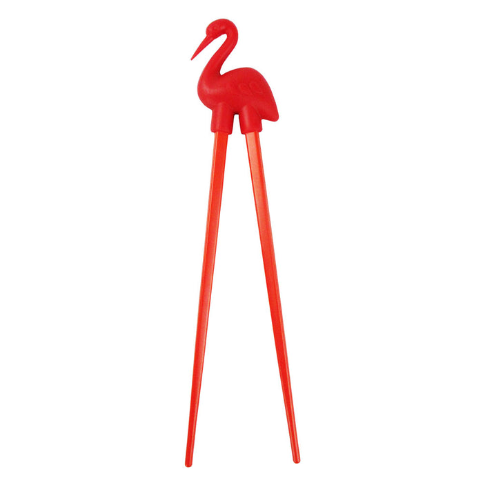 Childrens Chopstick Helper - Easy to Use Training Chopsticks - Red Bird