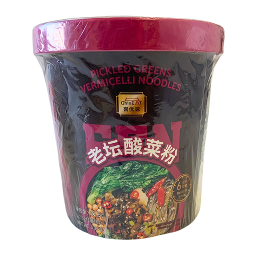 ChinEat Pickled Greens Vermicelli Noodle Cup - 122.5g