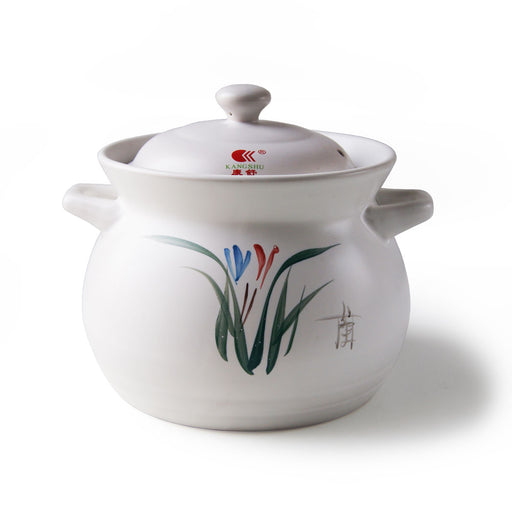 Chinese White Ceramic Cook Pot