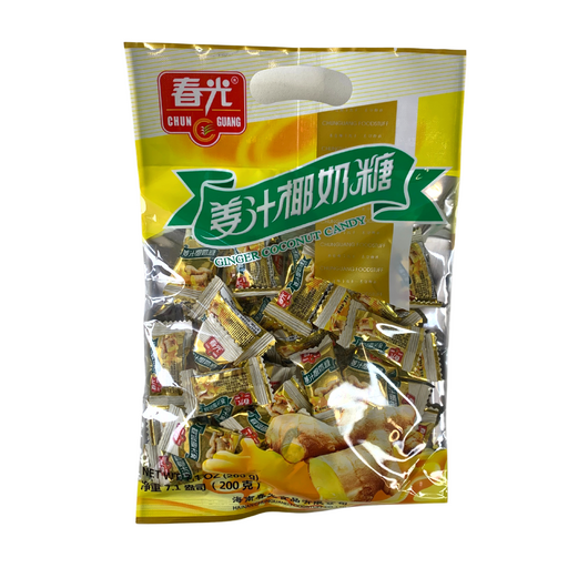 Chun Guang Brand Ginger and Coconut Flavour Candy - 200g