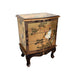 Cranes Design Gold Lacquer Chest of 3 Drawers