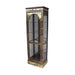 Cranes Design Gold Lacquer Display Cabinet